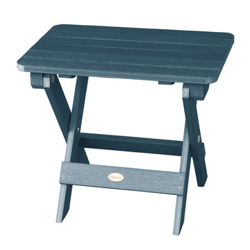 Refurbished Folding Adirondack Side Table Highwood USA Nantucket Blue