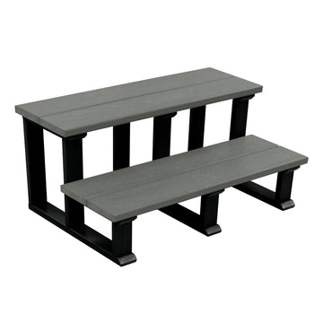 Hot Tub Spa Two Tier Steps 32 Inch Highwood USA Coastal Teak