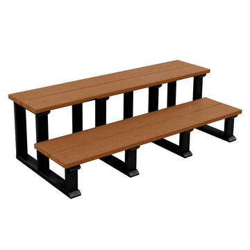 Hot Tub Spa Two Tier Steps 48 Inch Highwood USA Redwood