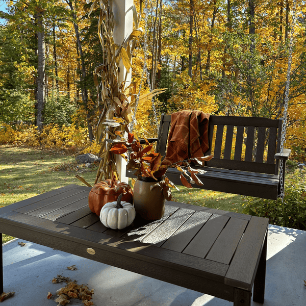 Decorate Your Front Porch for Thanksgiving with a Porch Swing and Other Accessories!