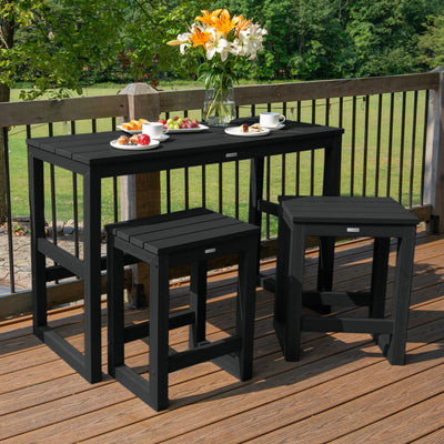 Monroe Modern Counter Height Balcony 3pc Set Dining Highwood USA 