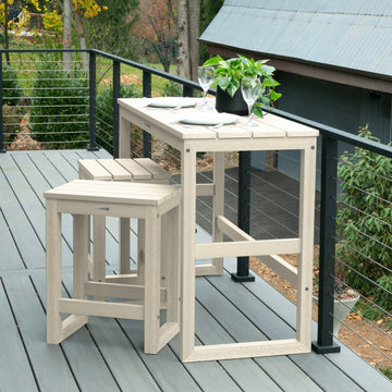Monroe Modern Counter Height Balcony 3pc Set Dining Highwood USA 