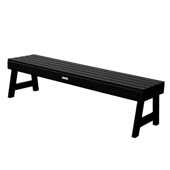 Weatherly Picnic Backless Bench - 5ft Bench Highwood USA Black 