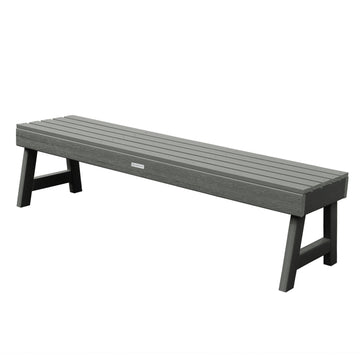 Weatherly Picnic Backless Bench - 5ft Bench Highwood USA Coastal Teak 