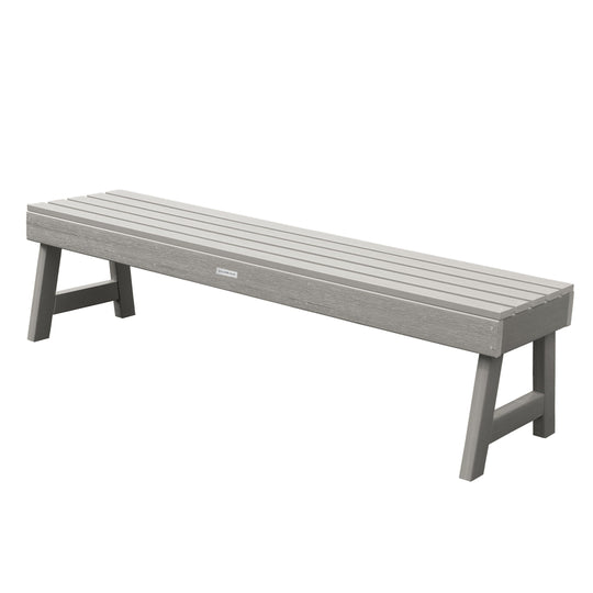 Weatherly Picnic Backless Bench - 5ft Bench Highwood USA Harbor Gray 