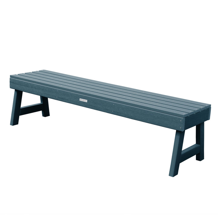 Weatherly Picnic Backless Bench - 5ft Bench Highwood USA Nantucket Blue 
