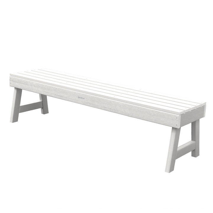 Weatherly Picnic Backless Bench - 5ft Bench Highwood USA White 