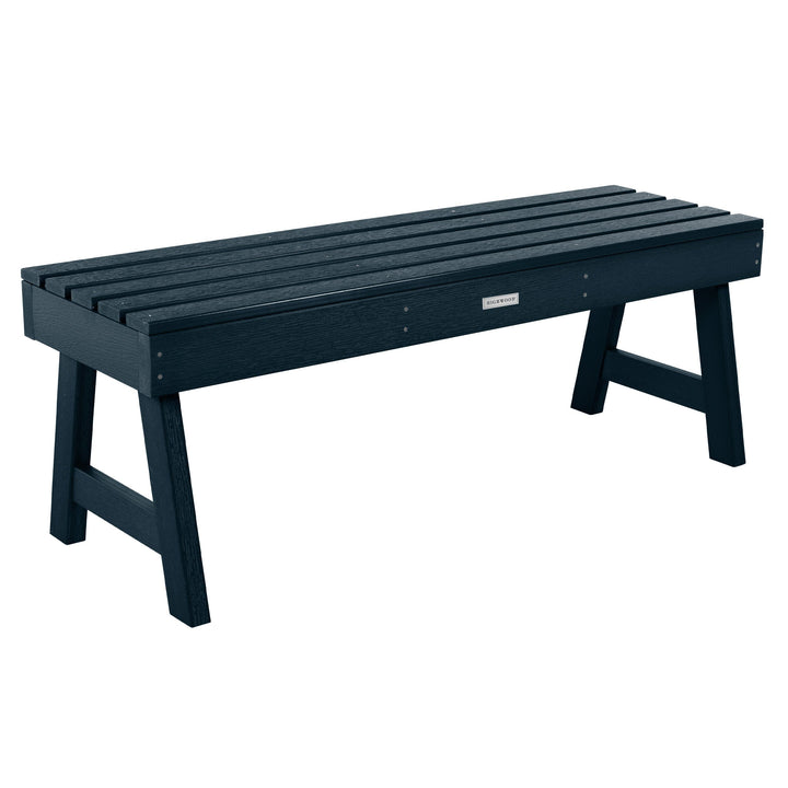 Weatherly Picnic Backless Bench - 4ft Bench Highwood USA Federal Blue 