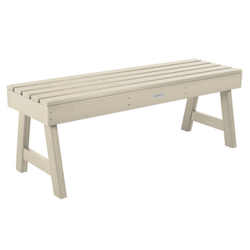 Weatherly Picnic Backless Bench - 4ft Bench Highwood USA Whitewash 