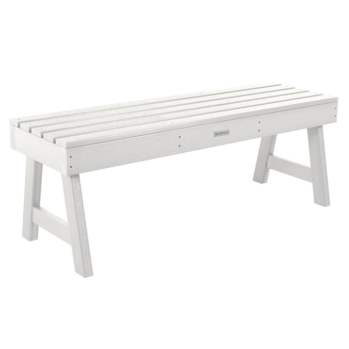 Weatherly Picnic Backless Bench - 4ft Bench Highwood USA White 