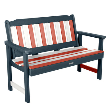 Lehigh Garden Bench - 4ft Bench Highwood USA Red/White/Blue 