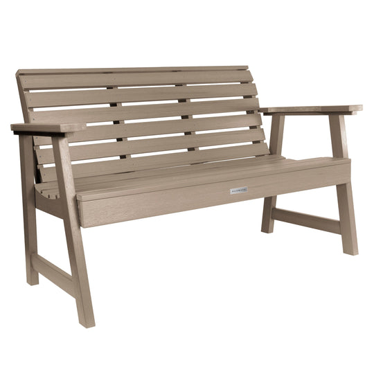 Weatherly Garden Bench - 4ft Bench Highwood USA Woodland Brown 