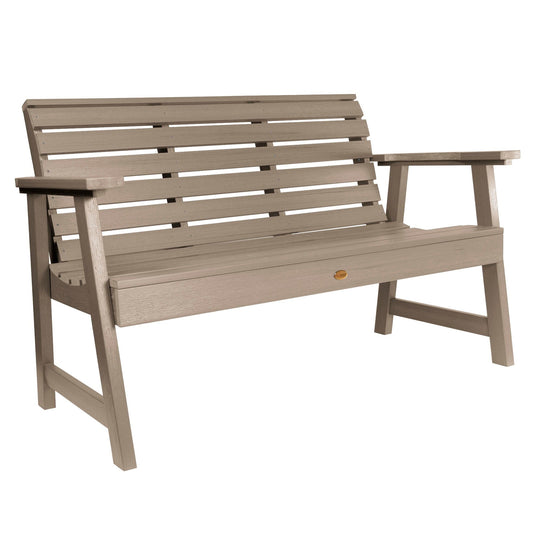 Refurbished 4ft Weatherly Garden Bench Bench Highwood USA Woodland Brown 