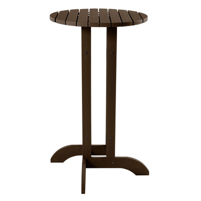 Round 24" Diameter Bistro Table - Bar Height Highwood USA Weathered Acorn 