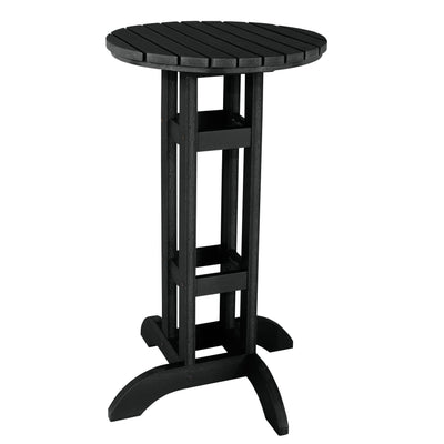 Round 24" Diameter Bistro Table - Bar Height Table Highwood USA Black 