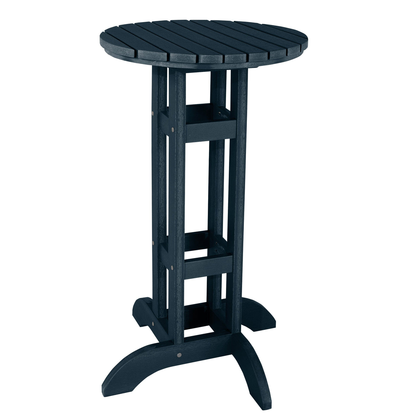 Round 24" Diameter Bistro Table - Bar Height Table Highwood USA Federal Blue 