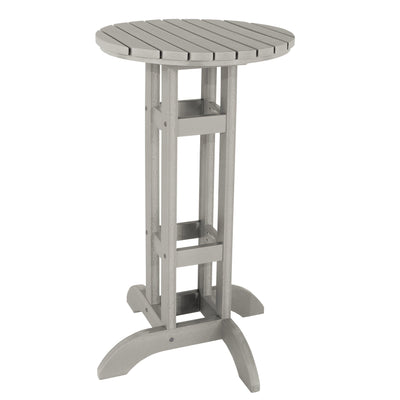 Round 24" Diameter Bistro Table - Bar Height Table Highwood USA Harbor Gray 