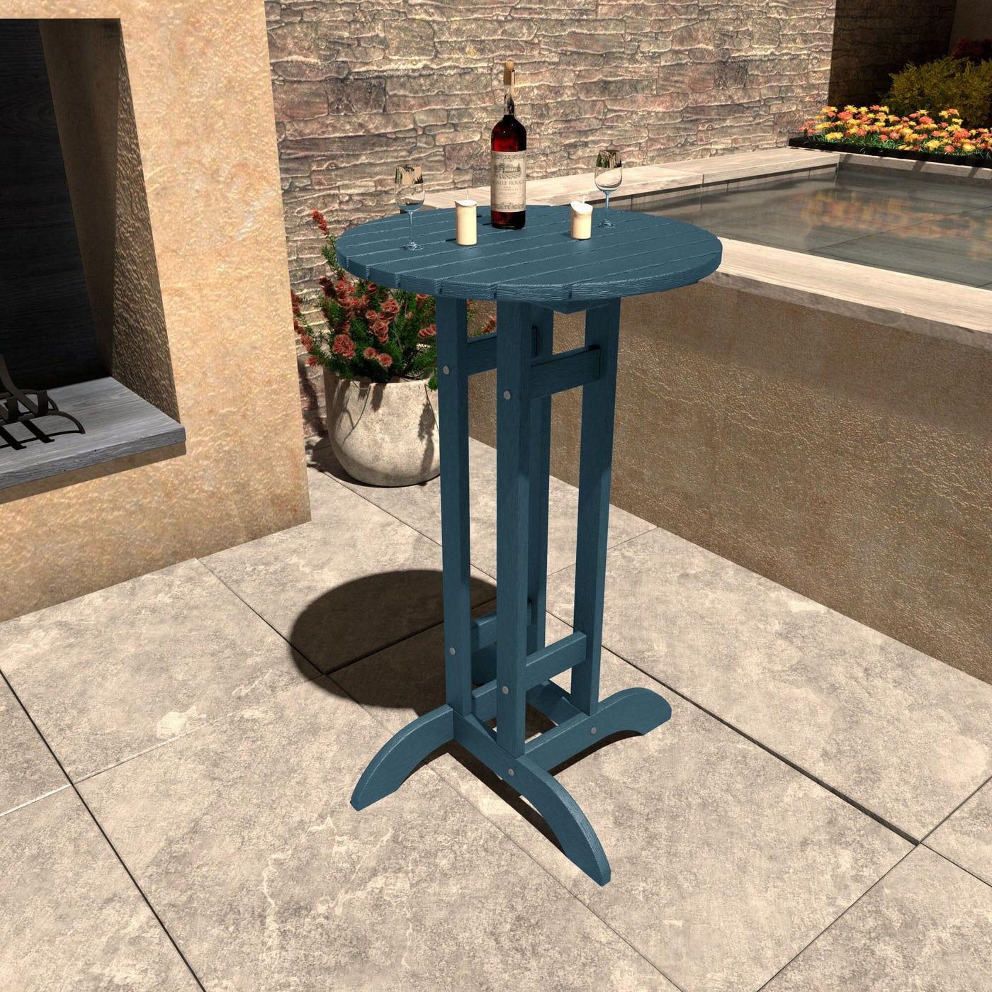 Round 24" Diameter Bistro Table - Bar Height Highwood USA 