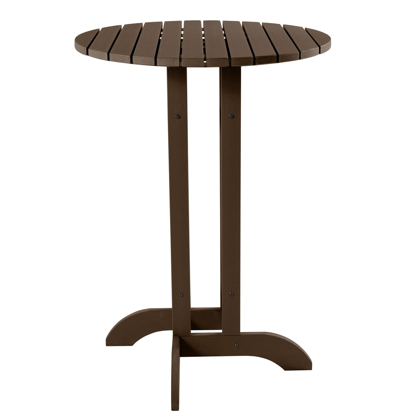 Round 30" Diameter Bistro Table - Bar Height Highwood USA Weathered Acorn 