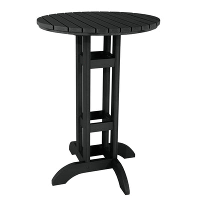 Round 30" Diameter Bistro Table - Bar Height Table Highwood USA Black 