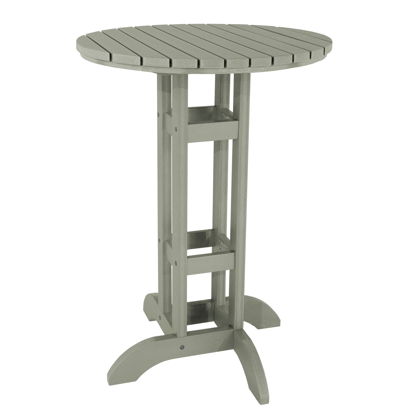 Round 30" Diameter Bistro Table - Bar Height Table Highwood USA Eucalyptus 