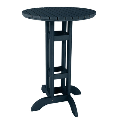 Round 30" Diameter Bistro Table - Bar Height Table Highwood USA Federal Blue 