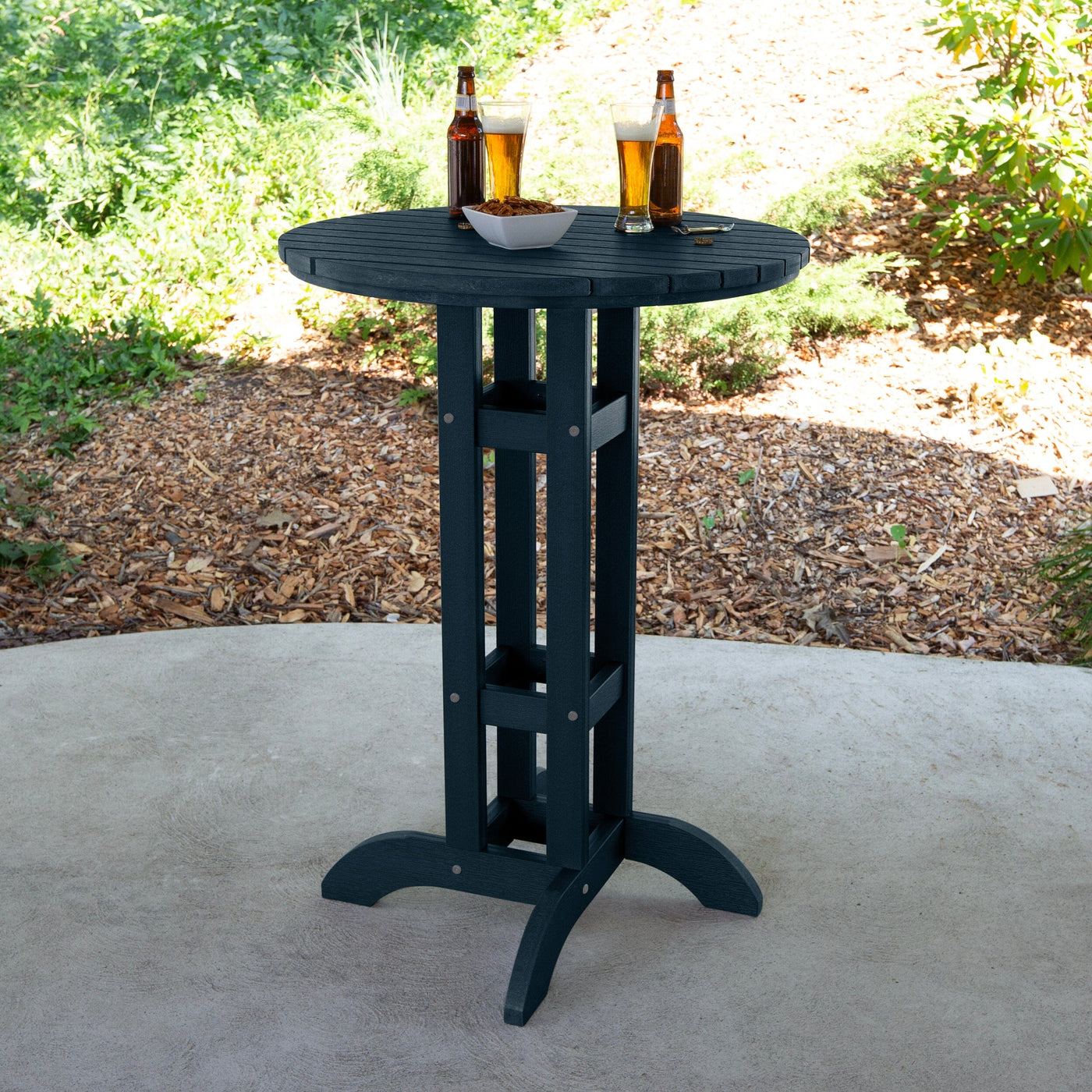 Round 30" Diameter Bistro Table - Bar Height Table Highwood USA 