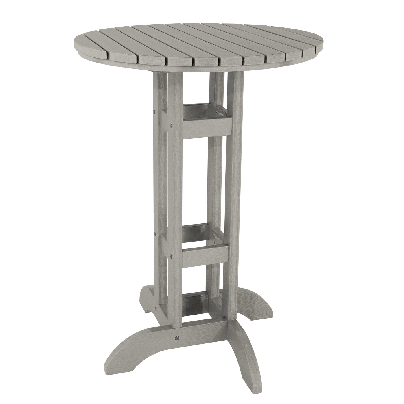 Round 30" Diameter Bistro Table - Bar Height Table Highwood USA Harbor Gray 