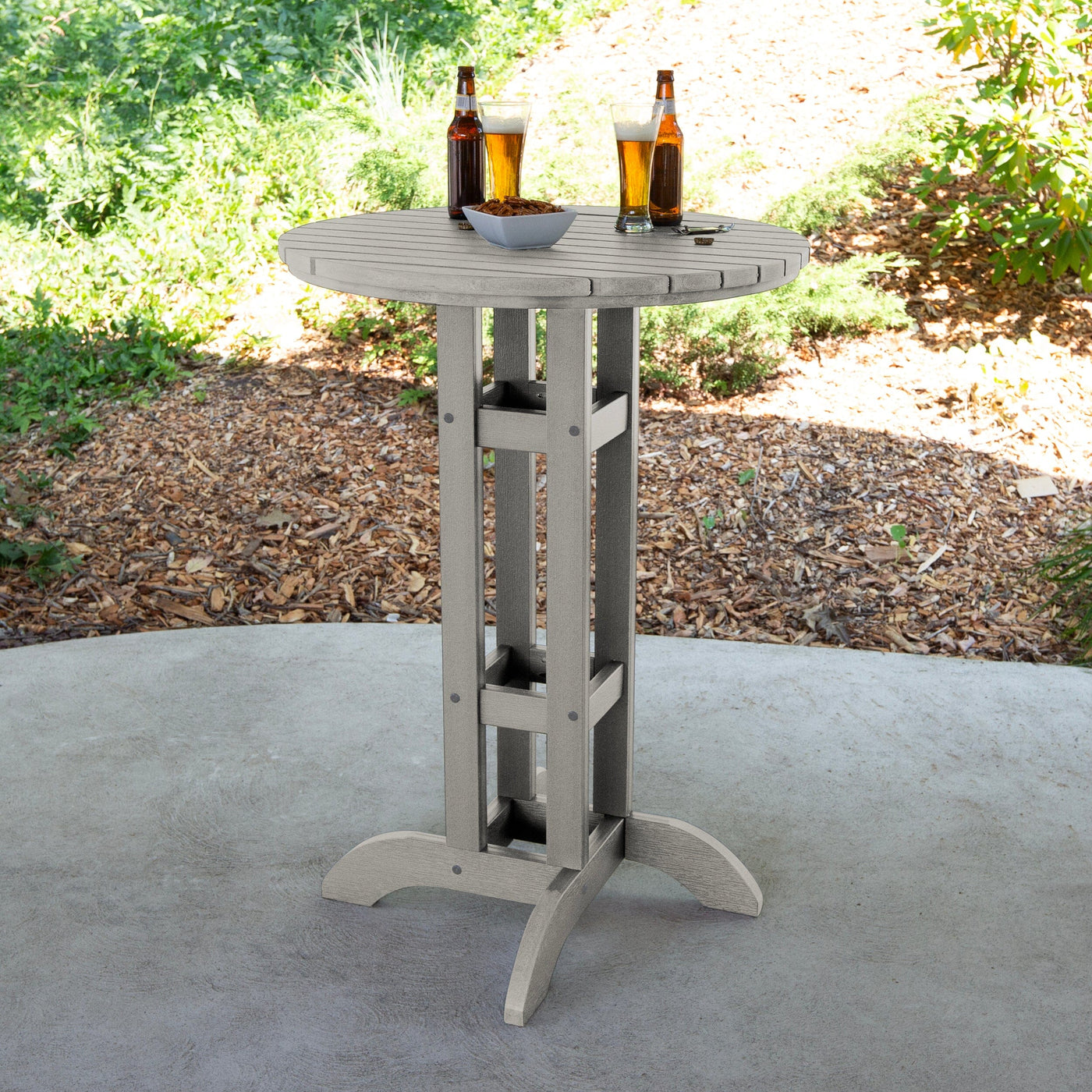 Round 30" Diameter Bistro Table - Bar Height Table Highwood USA 