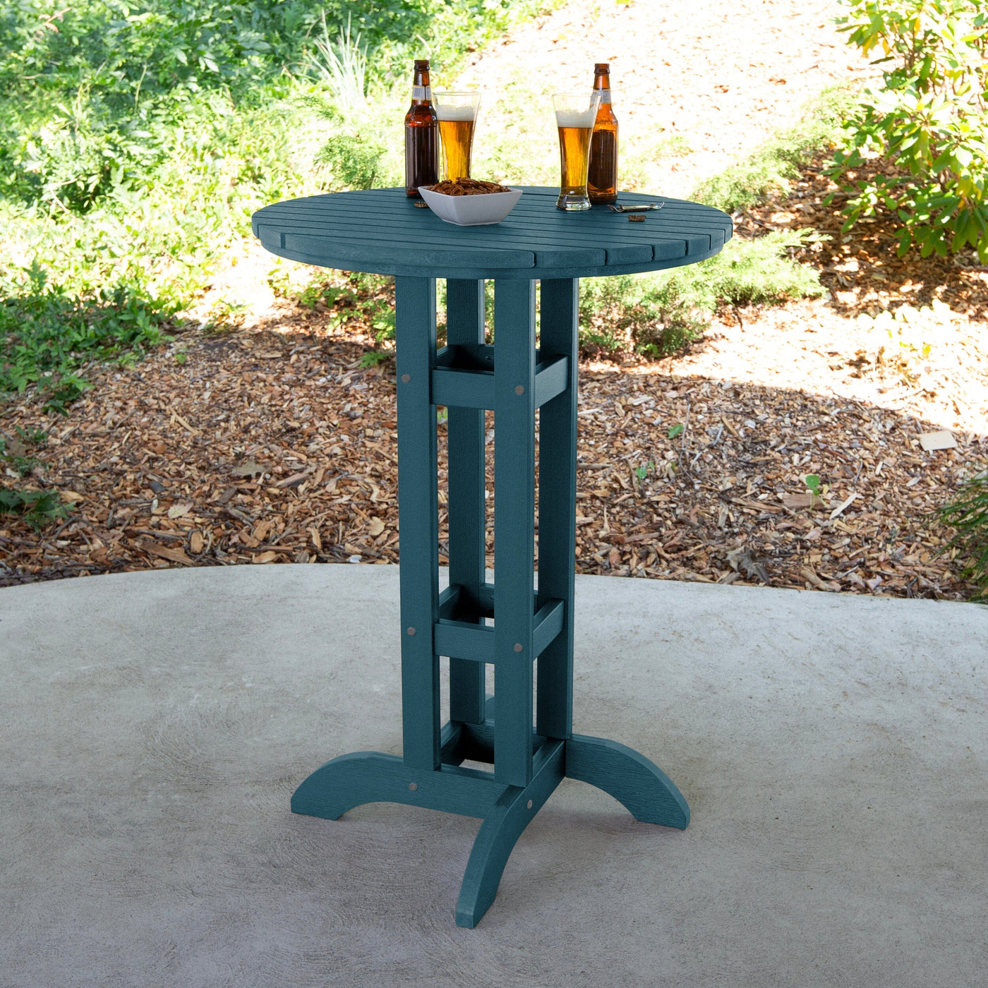 Round 30" Diameter Bistro Table - Bar Height Table Highwood USA 