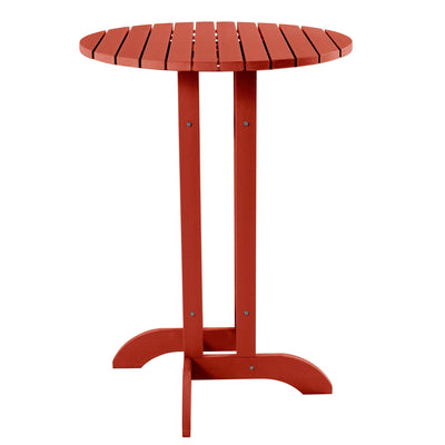 Round 30" Diameter Bistro Table - Bar Height Highwood USA Rustic Red 