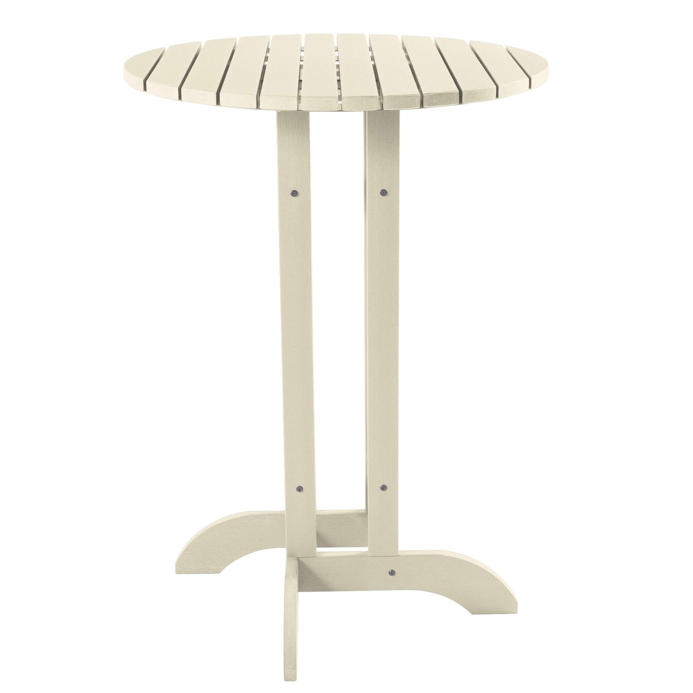 Round 30" Diameter Bistro Table - Bar Height Highwood USA Whitewash 