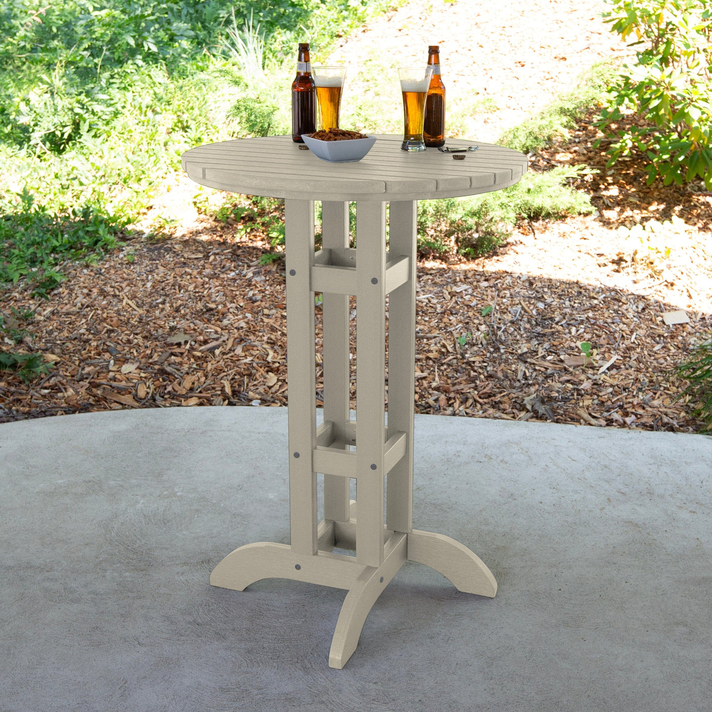 Round 30" Diameter Bistro Table - Bar Height Table Highwood USA 