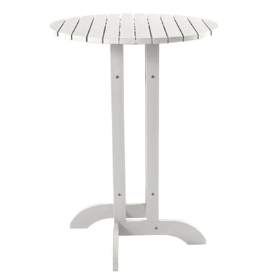 Round 30" Diameter Bistro Table - Bar Height Highwood USA White 