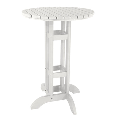 Round 30" Diameter Bistro Table - Bar Height Table Highwood USA White 