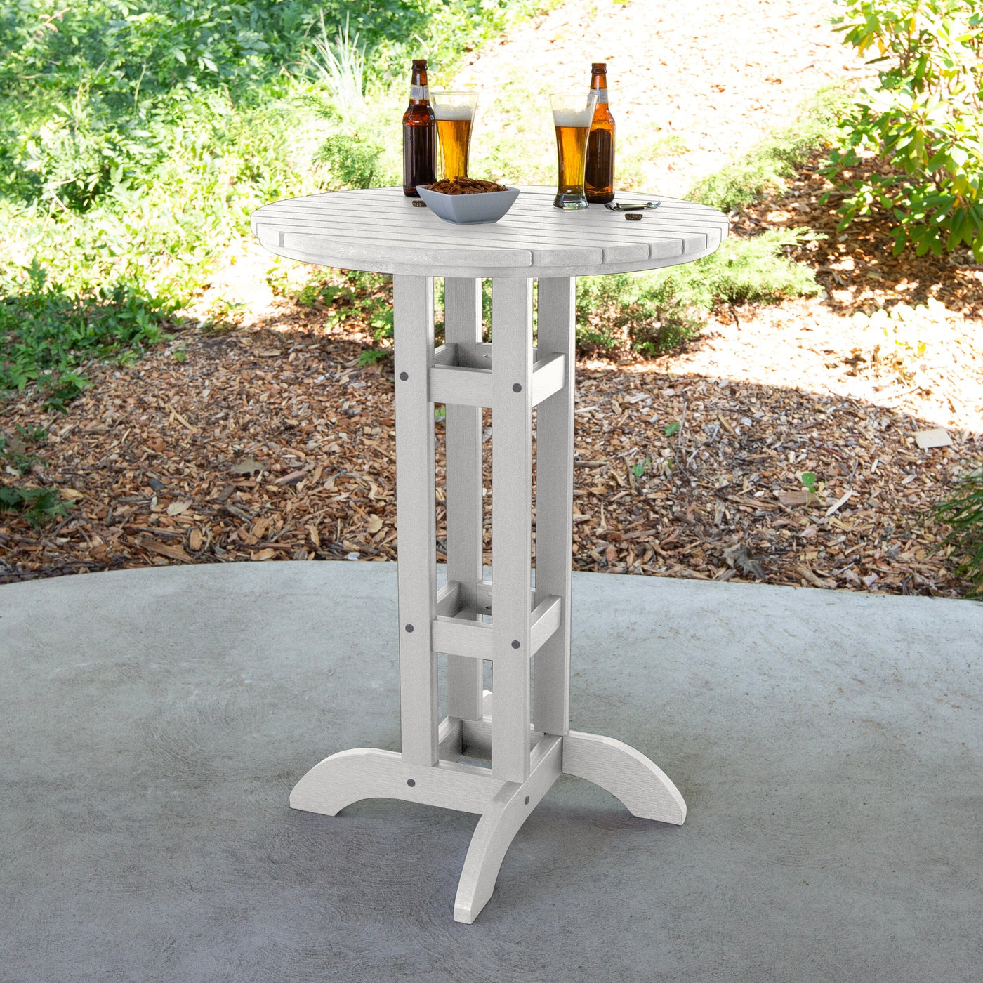 Round 30" Diameter Bistro Table - Bar Height Table Highwood USA 