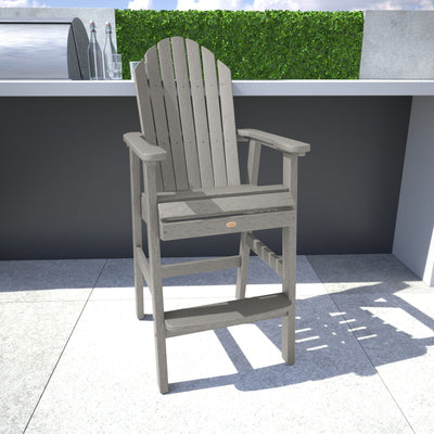 Light gray Hamilton Bar Height Chair in outdoor kitchen