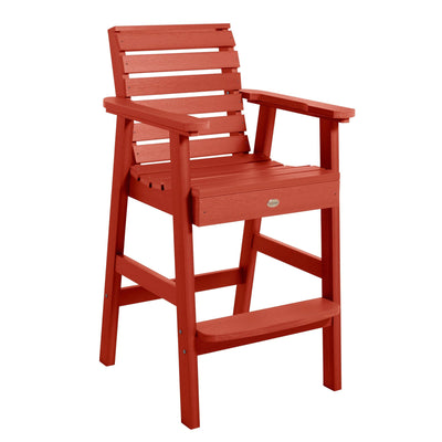 Weatherly Bar Height Chair in Rustic Red