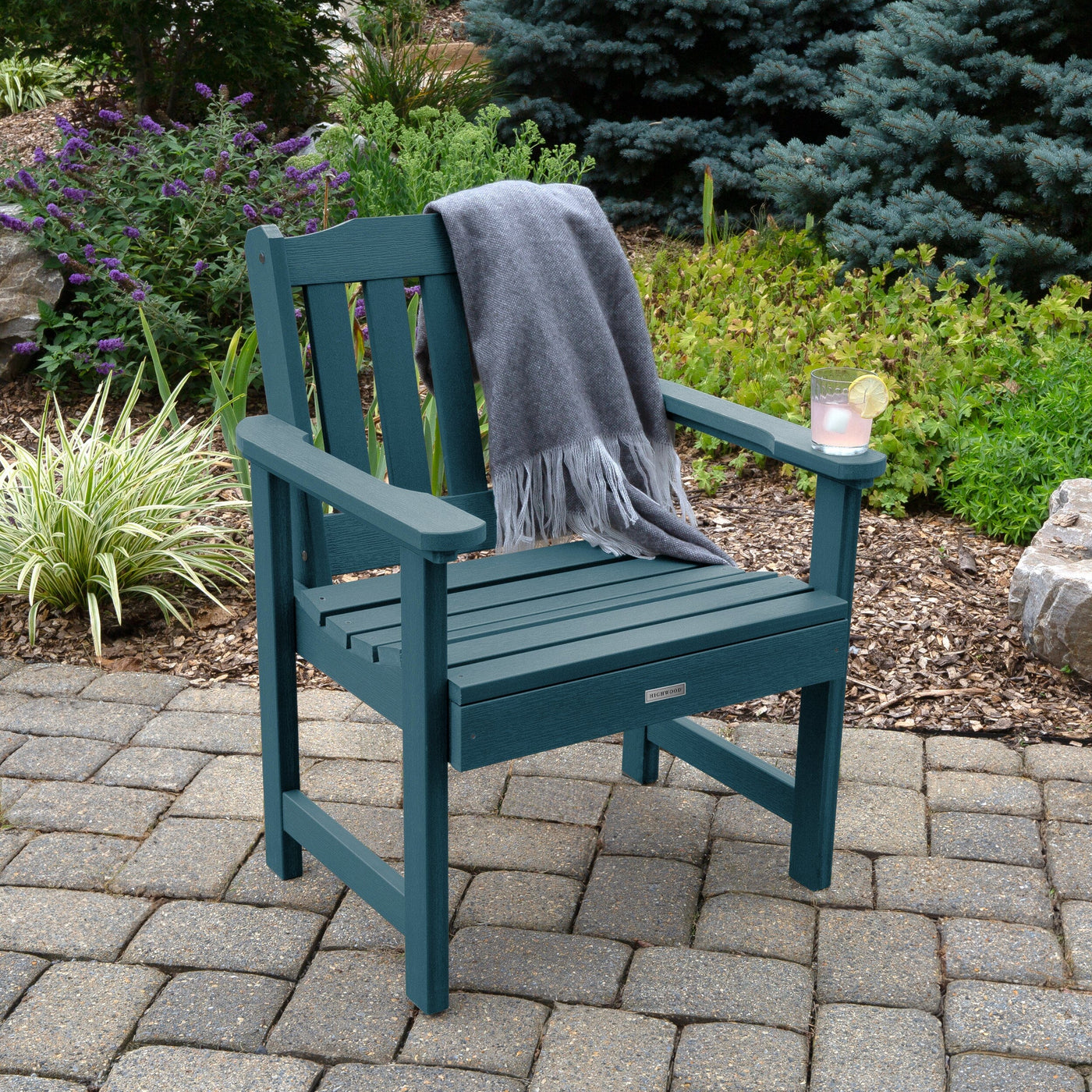 Blue-green teal Lehigh garden chair