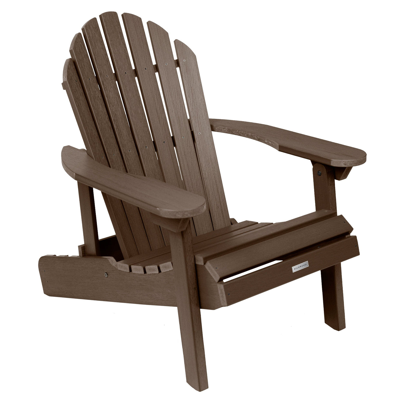 Hamilton Folding & Reclining Adirondack Chair Adirondack Chairs Highwood USA Weathered Acorn 