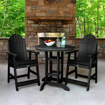 Hamilton 3pc 36in Round Dining Set - Counter Height Dining Highwood USA 
