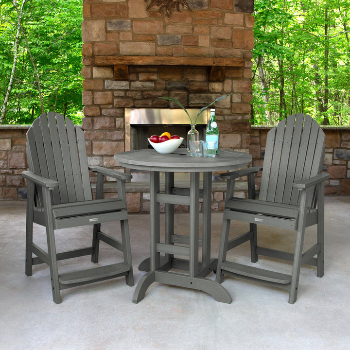 Hamilton 3pc 36in Round Dining Set - Counter Height Dining Highwood USA 