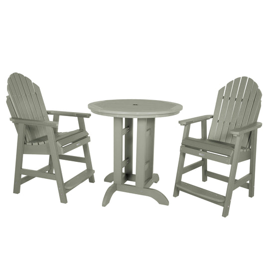 Hamilton 3pc 36in Round Dining Set - Counter Height Dining Highwood USA Eucalyptus 