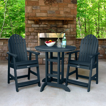 Hamilton 3pc 36in Round Dining Set - Counter Height Dining Highwood USA 