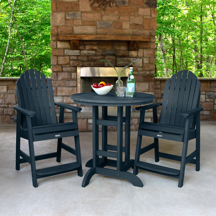Hamilton 3pc 36in Round Dining Set - Counter Height Dining Highwood USA 