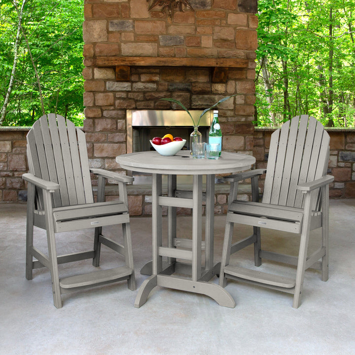 Hamilton 3pc 36in Round Dining Set - Counter Height Dining Highwood USA 