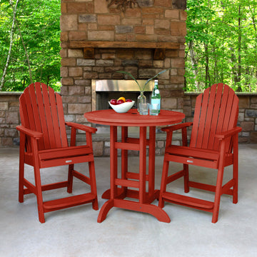 Hamilton 3pc 36in Round Dining Set - Counter Height Dining Highwood USA 
