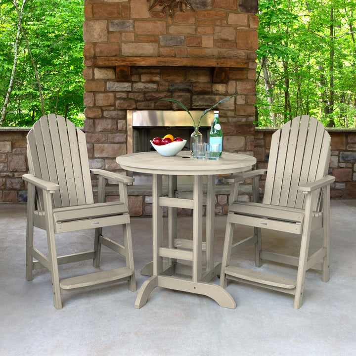 Hamilton 3pc 36in Round Dining Set - Counter Height Dining Highwood USA 