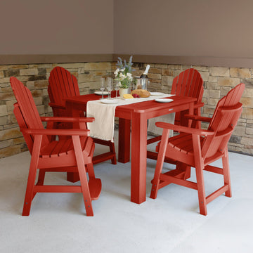 Hamilton 5pc Square Dining Set 42in x 42in - Counter Height Dining Highwood USA 