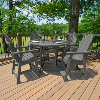 Hamilton 5pc 48in Round Dining Set - Counter Height Dining Highwood USA 